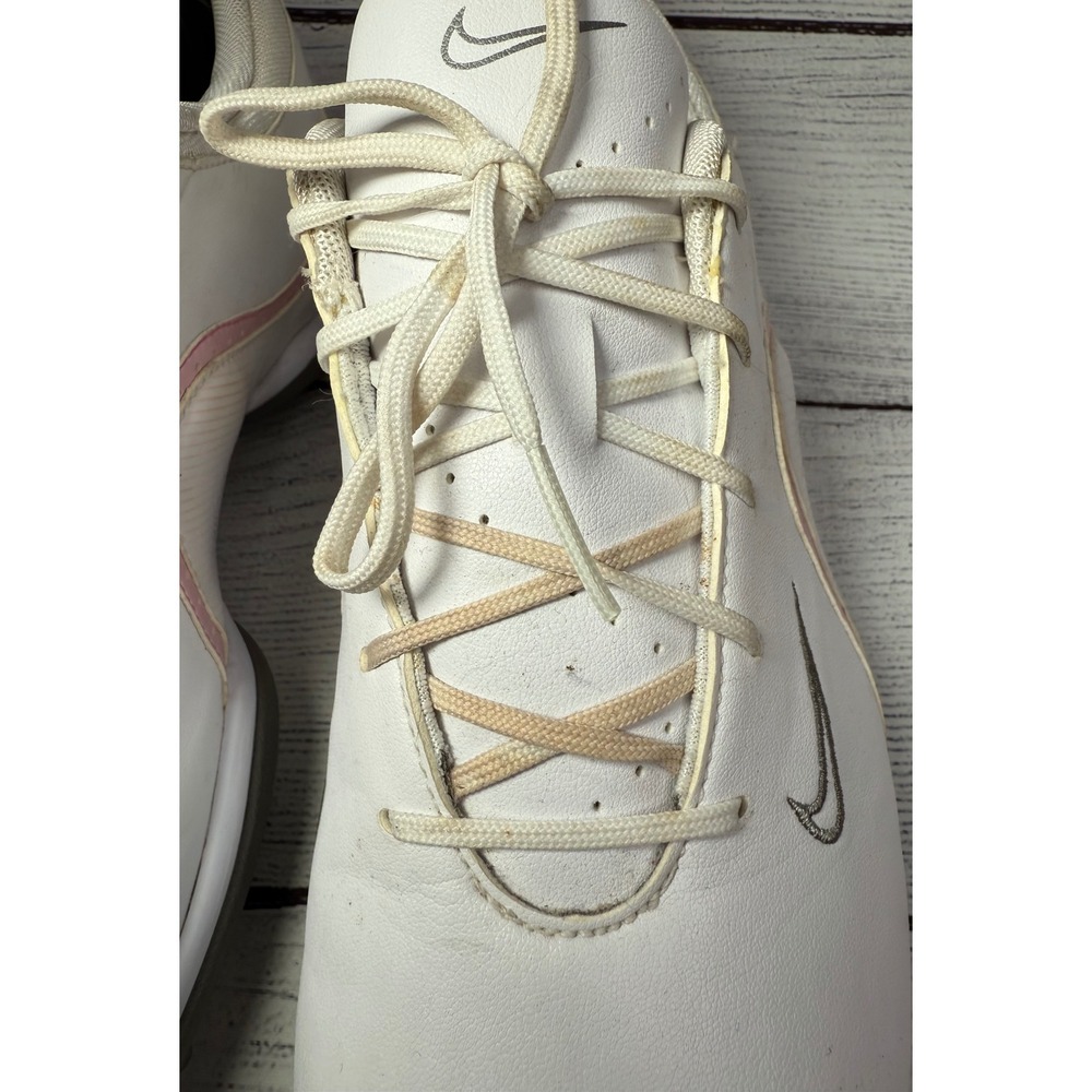 Nike Golf Shoes Women White Pink Size 9.5 Athletic Spiked Comfort - Picture 3 of 11
